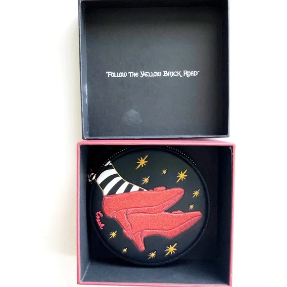 SOLD Coach x Wizard of Oz Ruby Slippers Coin Case NWOT - Picture 3 of 11